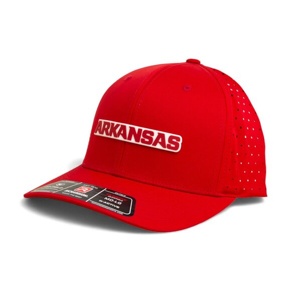 Arkansas Razorbacks ARKANSAS Red 3D Laser Perf R-Flex Cap- Red - Picture 2 of 3